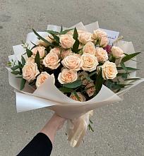 Букет Кремовые розы Латте #REPLACE_PRED# Железнодорожный Московская область