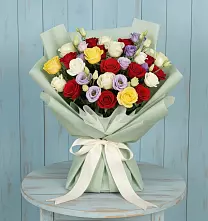 Букет цветов из:  Розы в Железнодорожный Московская область