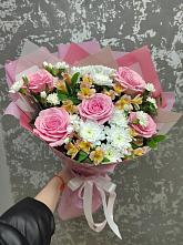 Букет цветов из:  Гвоздики, Орхидеи и Розы #REPLACE_PRED# Железнодорожный Московская область