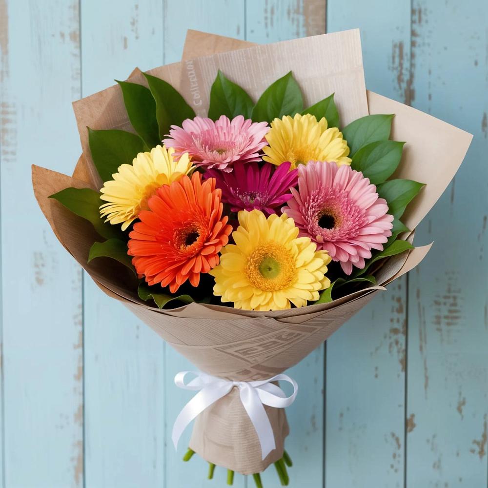 Букет цветов из: Герберы в Железнодорожный Московская область