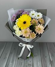 Букет цветов из:  Розы, Герберы и Хризантемы в Железнодорожный Московская область