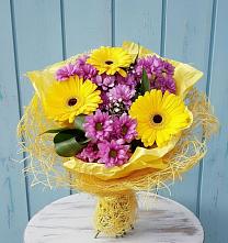 Букет цветов из:  Хризантемы и Герберы #REPLACE_PRED# Железнодорожный Московская область