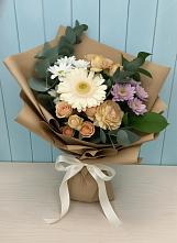 Букет цветов из:  Герберы и Хризантемы в Железнодорожный Московская область