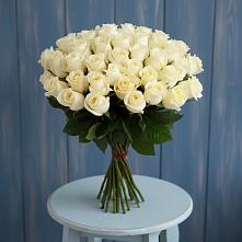 Букет 51 Белая роза Эдлесс Лав #REPLACE_PRED# Железнодорожный Московская область