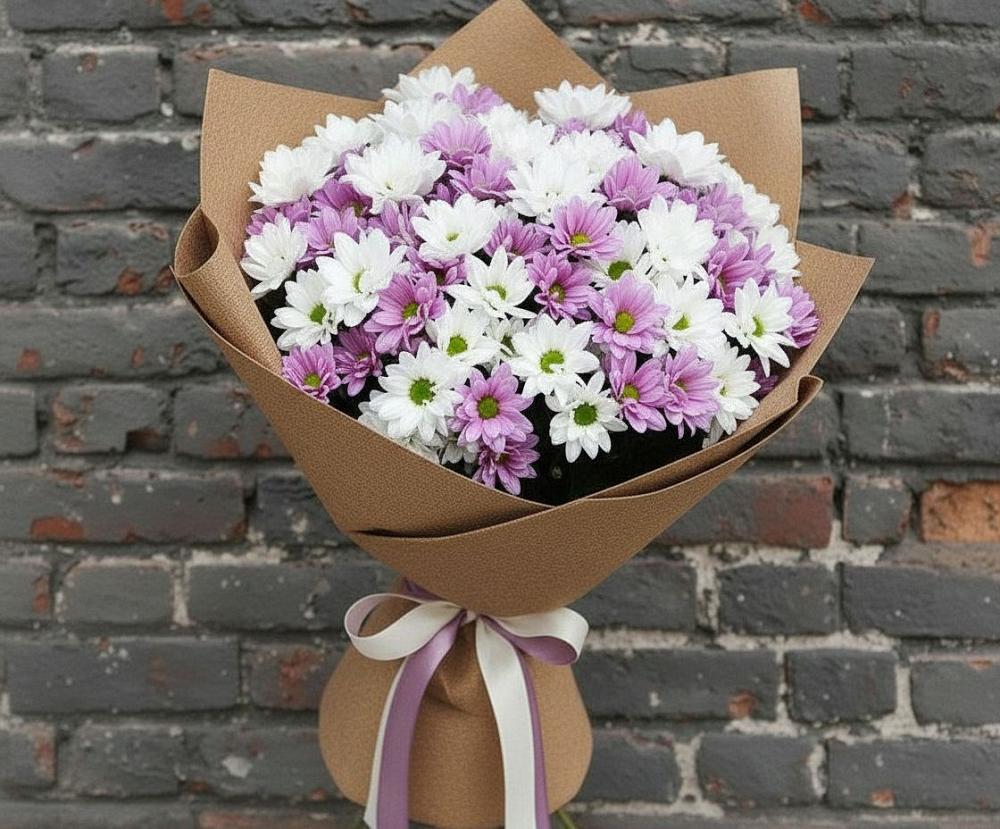 Букет цветов из: Хризантемы в Железнодорожный Московская область