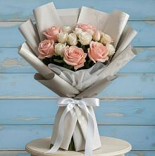 Букет цветов из:  Розы в Железнодорожный Московская область