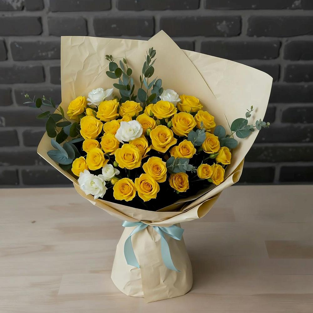 Букет цветов из: Розы в Железнодорожный Московская область