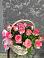 Цветочная композиция из Розы в корзине в Железнодорожный Московская область
