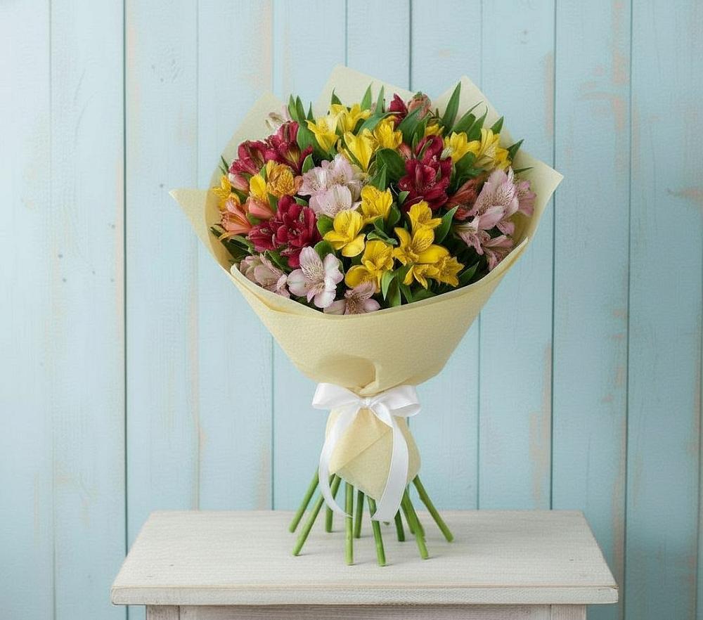 Букет цветов из: Альстромерии в Железнодорожный Московская область