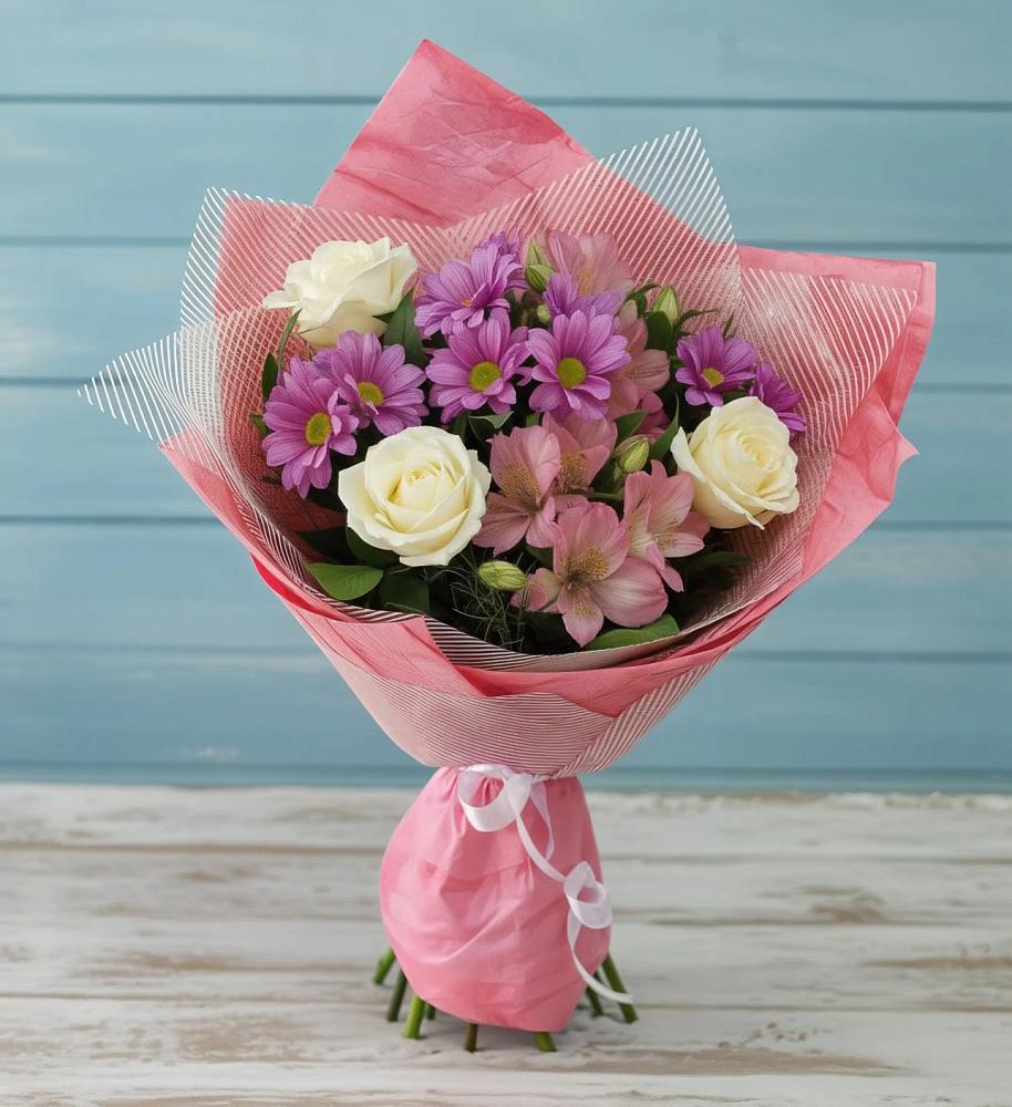 Букет цветов из: Герберы в Железнодорожный Московская область