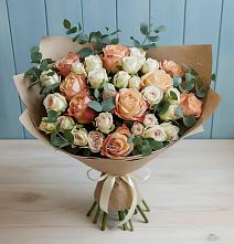 Букет цветов из:  Альстромерии и Розы #REPLACE_PRED# Железнодорожный Московская область